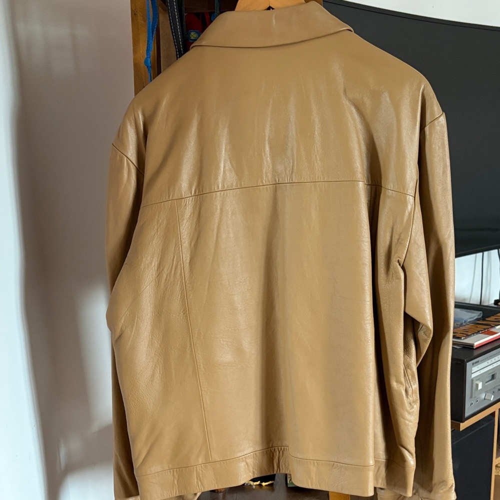 Pelle Studio Men's Tan Leather Jacket - Picture 5 of 5